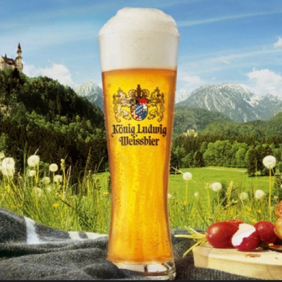 Konig Ludwig - German Beer Glass - 0.5 Liter - "Weissbier" 16 Oz - Picture 2 of 3